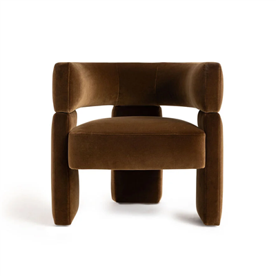 Fauteuils à oreilles modernes de couleur orange